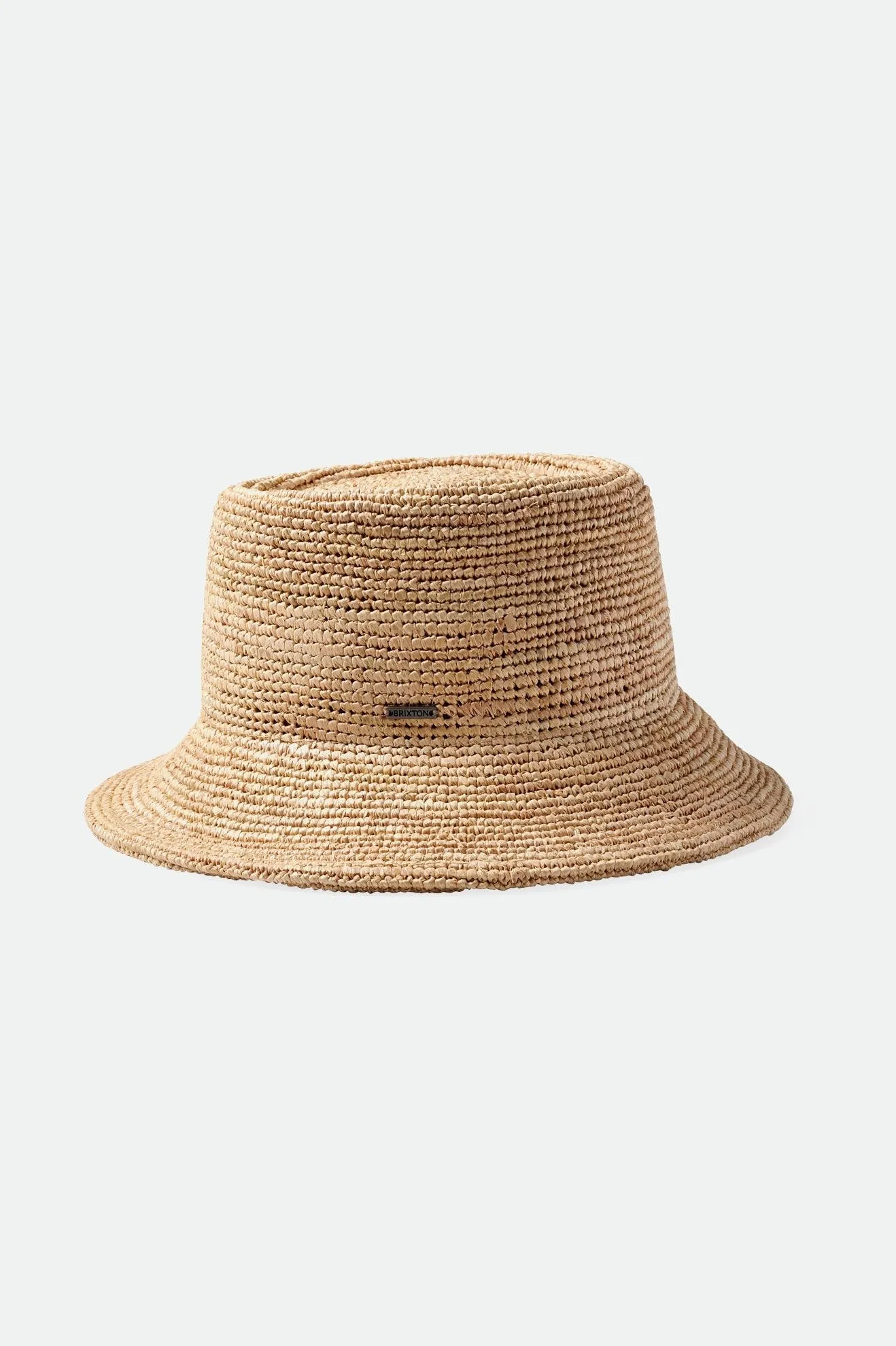 Ellee Straw Bucket Hat - Tan