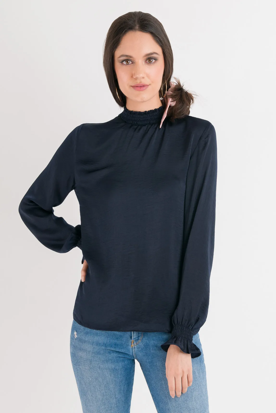 Emma Blouse - Navy