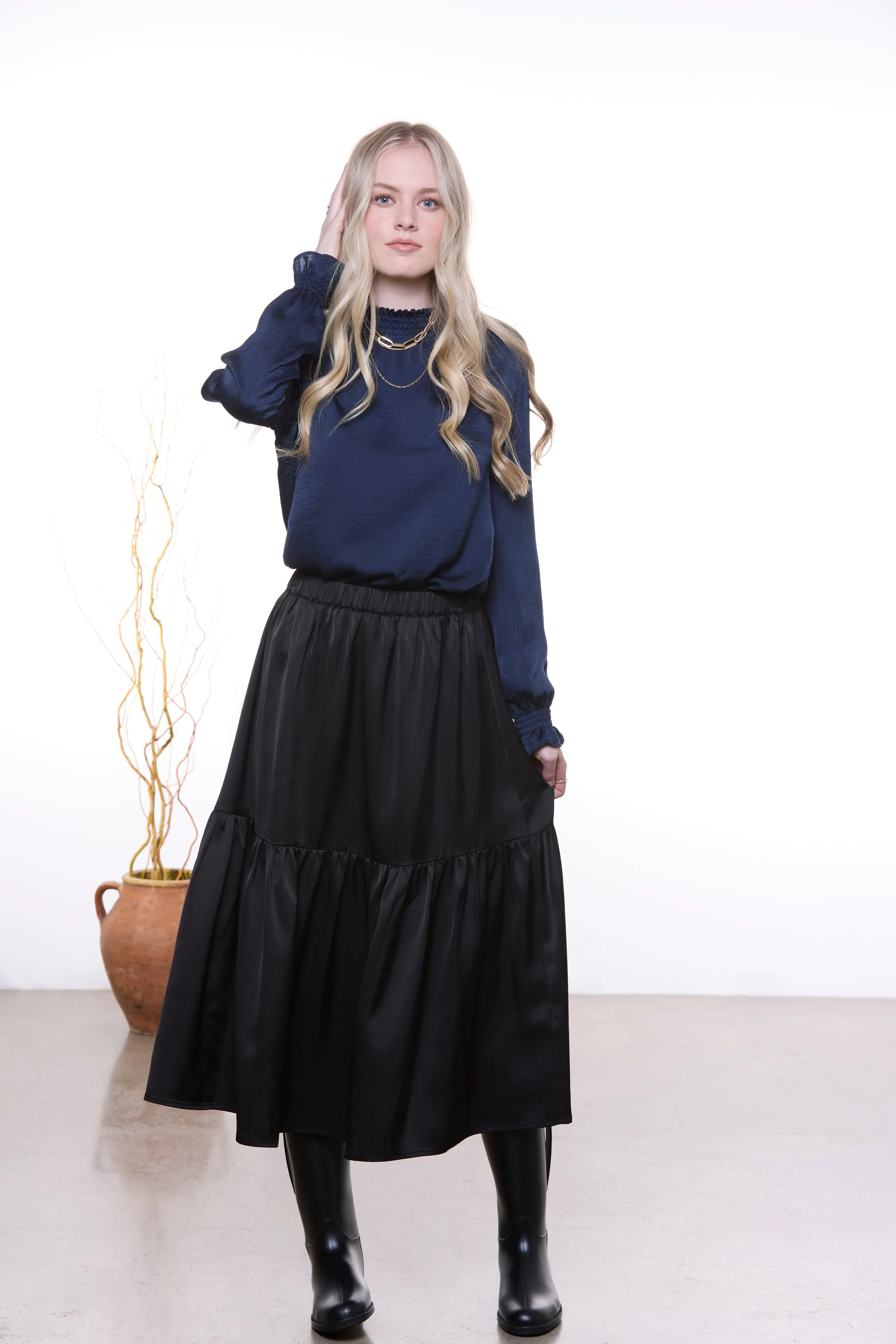 Emma Blouse - Navy