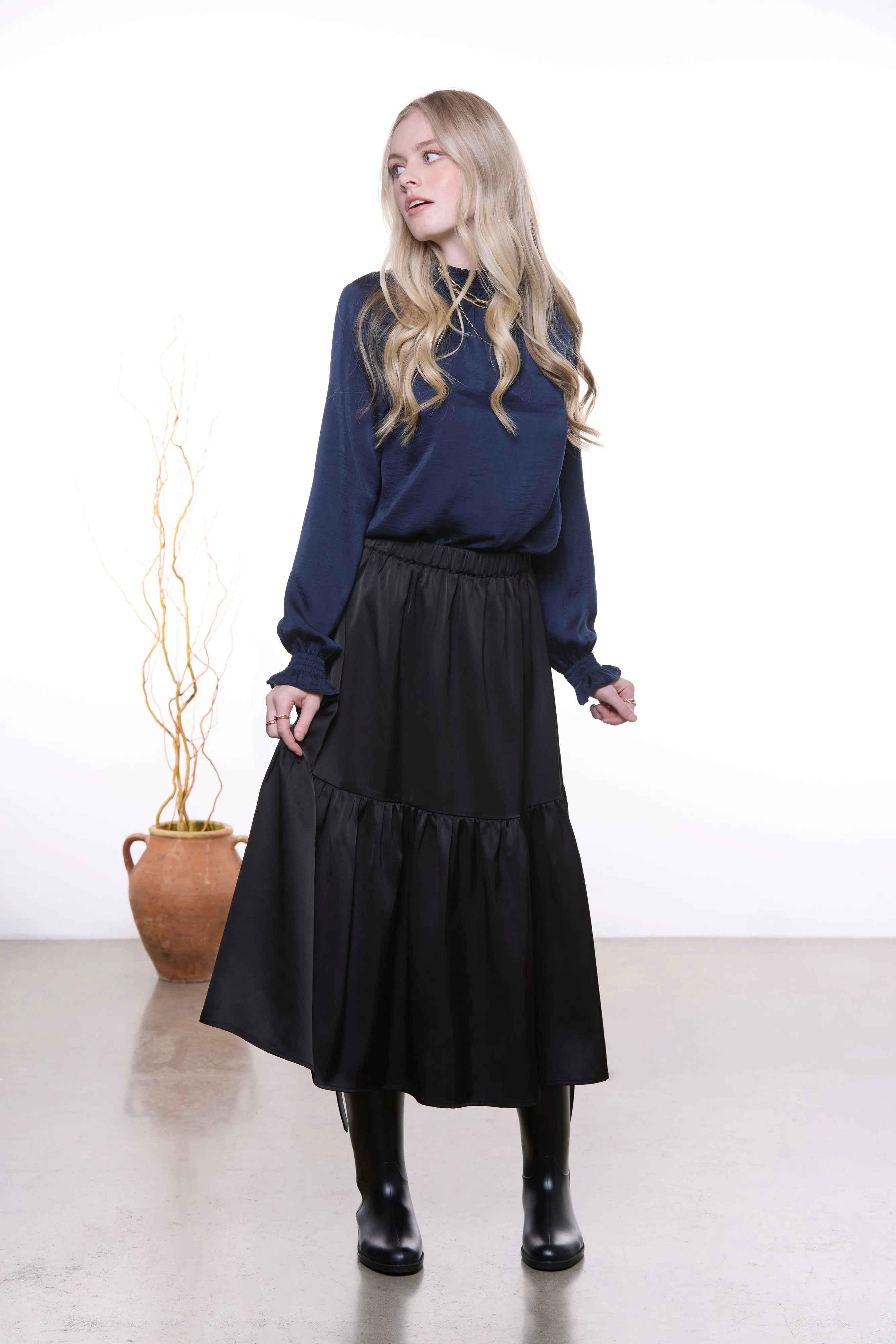 Emma Blouse - Navy