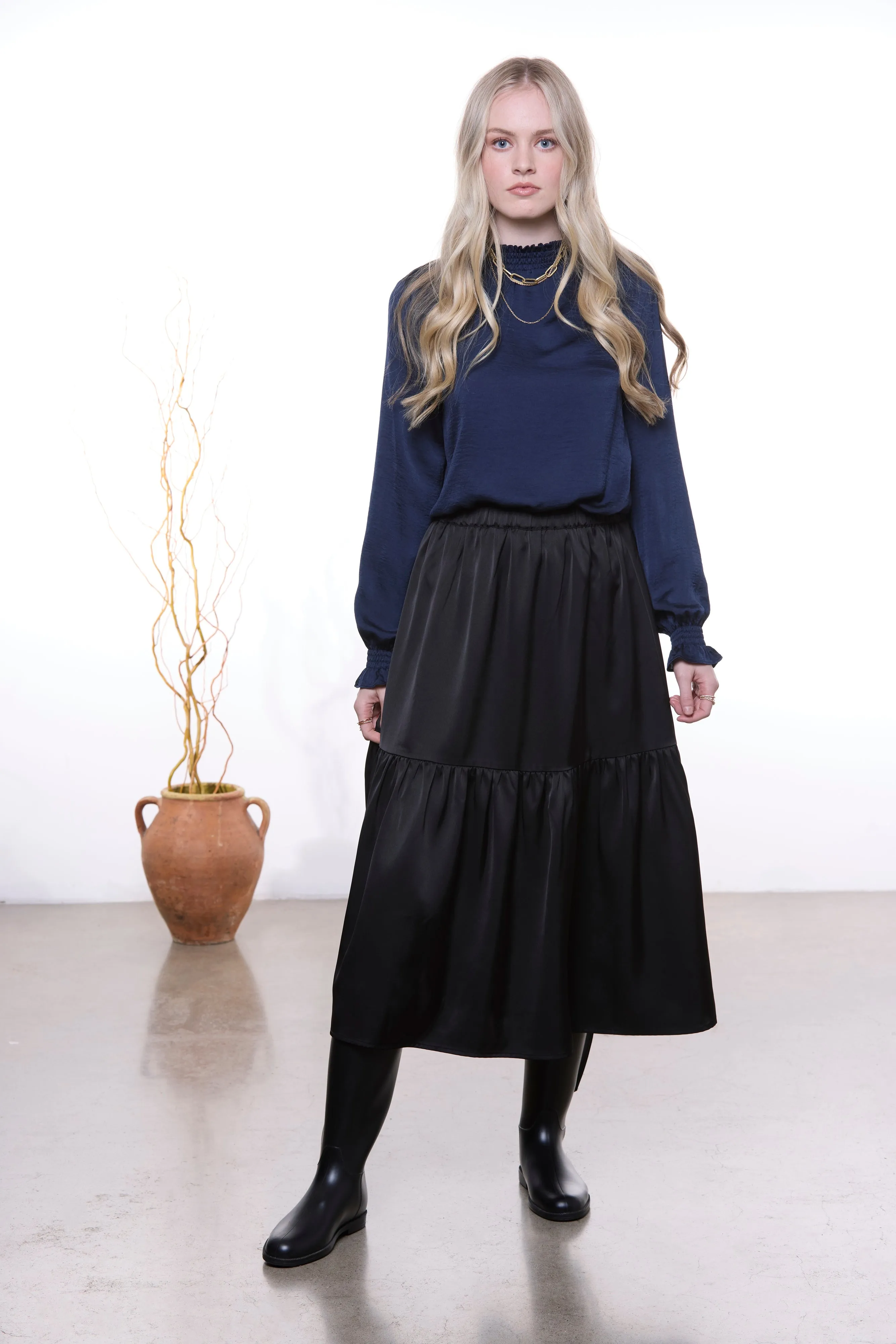 Emma Blouse - Navy