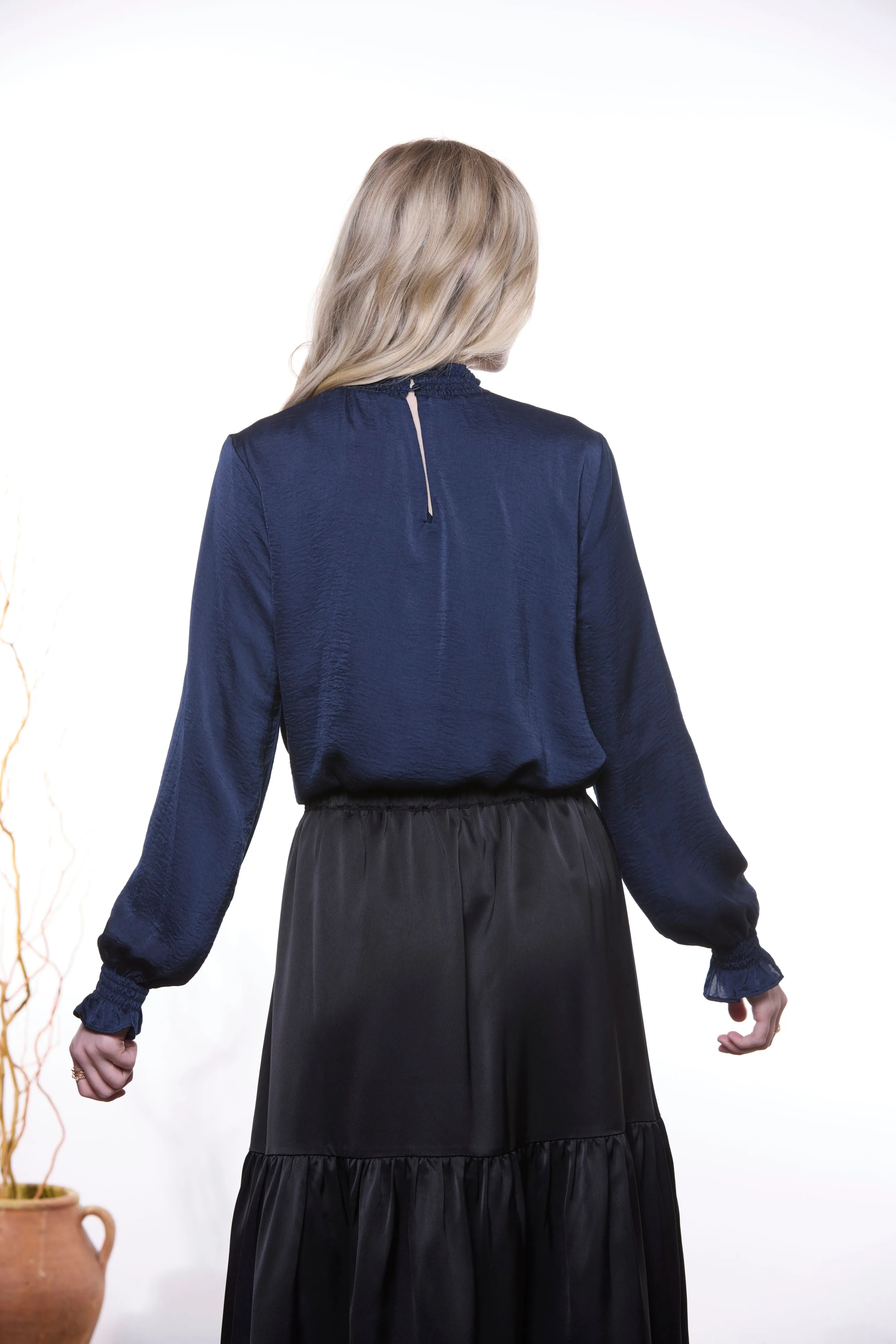 Emma Blouse - Navy