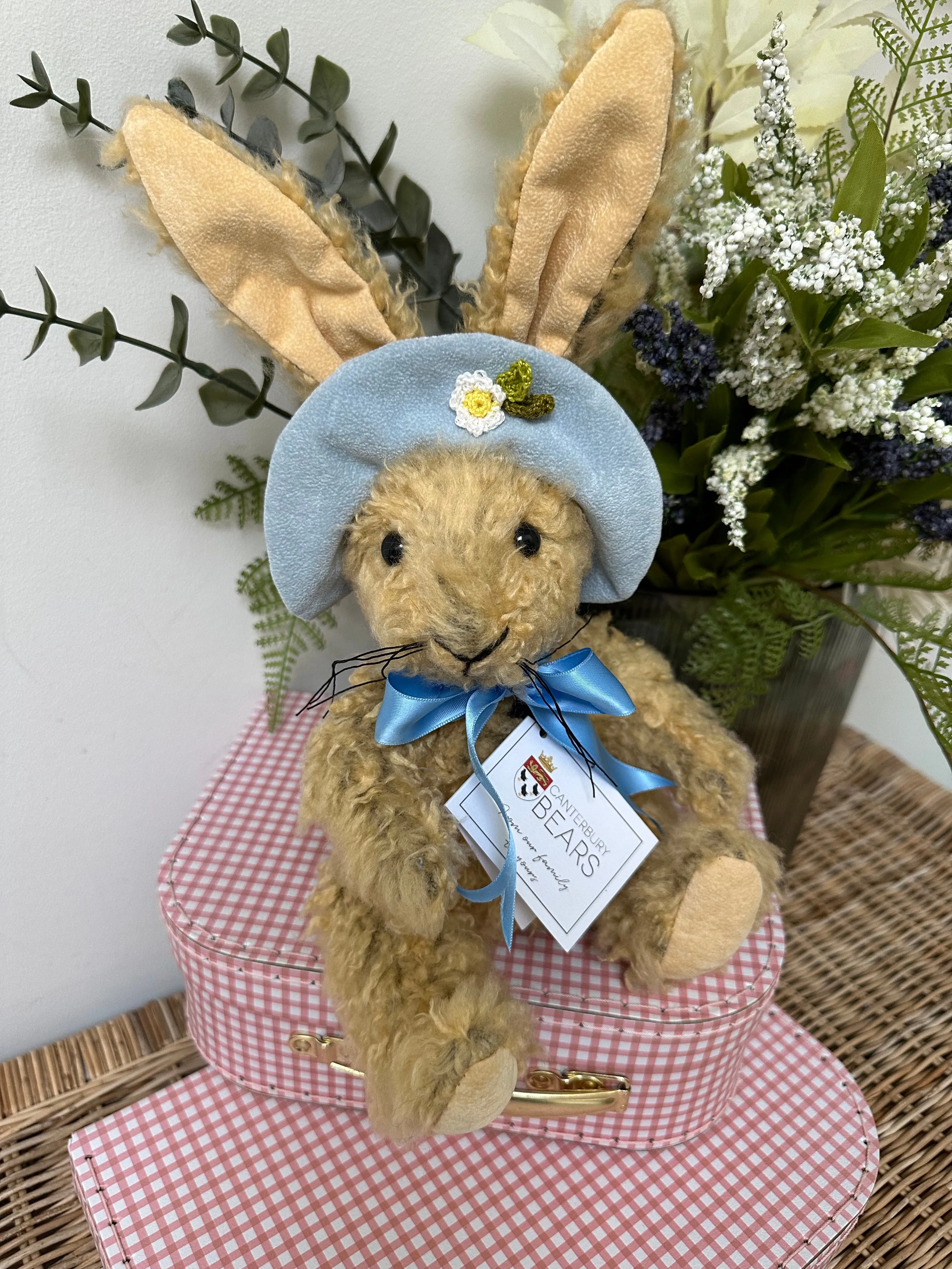 Esther Bunny Soft Plush fully jointed Handmade Bunny Rabbit