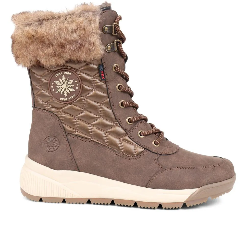 Faux Fur Cuff All-Weather Boots - CENTR38021 / 324 268