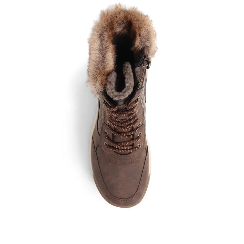 Faux Fur Cuff All-Weather Boots - CENTR38021 / 324 268