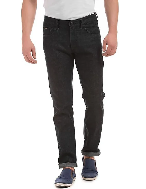 Flying Machine Slim Fit Dark Stone Wash Jeans