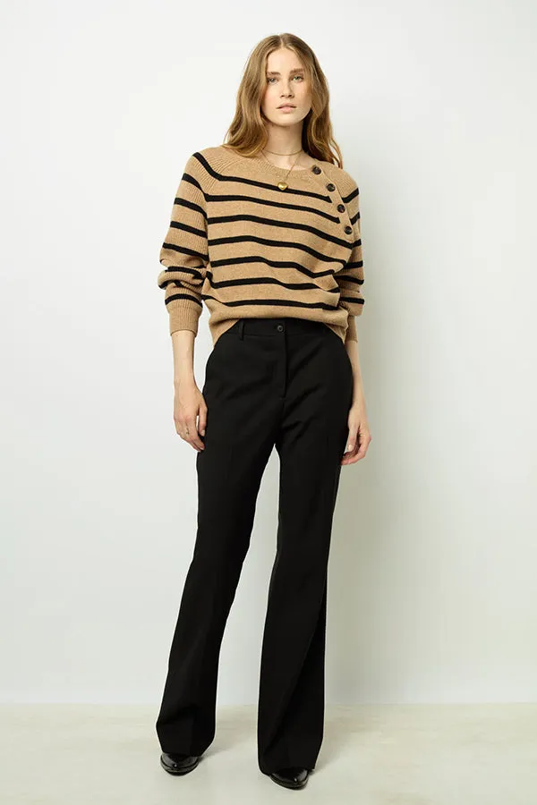 Gerard Darel JENNA CONTRASTING STRIPE SWEATER