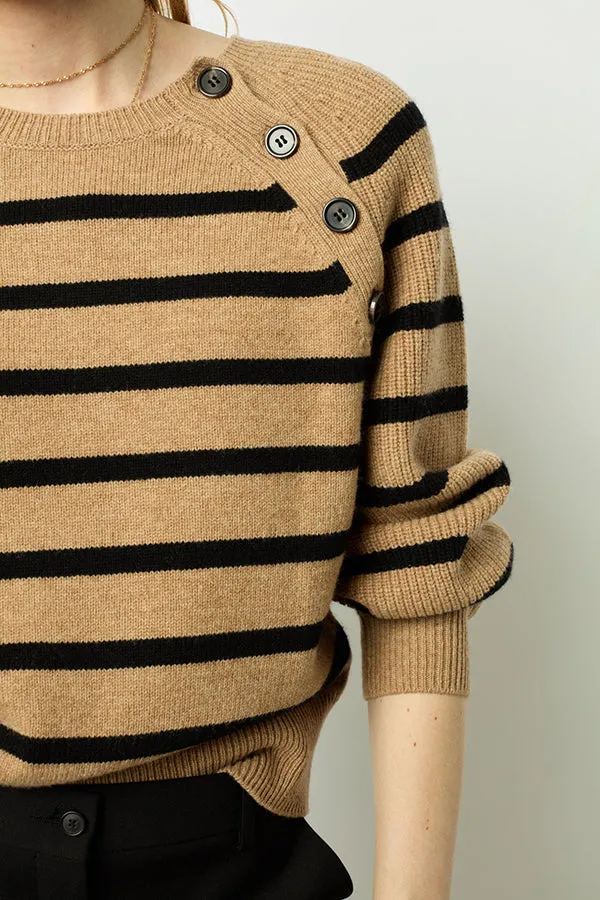 Gerard Darel JENNA CONTRASTING STRIPE SWEATER