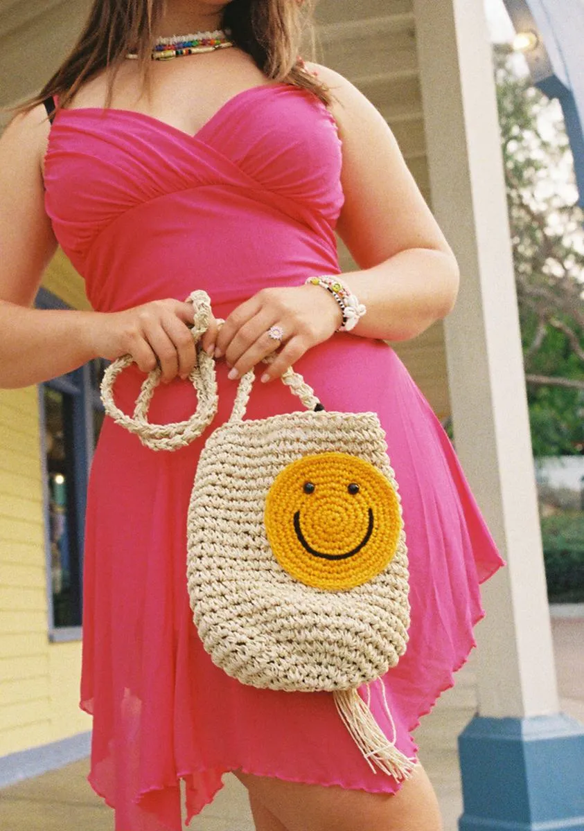 Happy Travels Woven Bag-