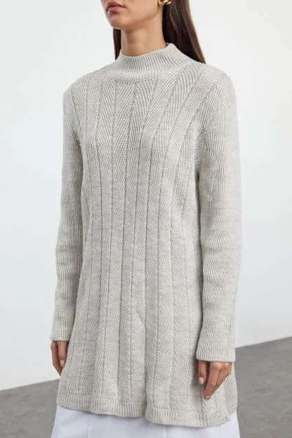 Herringbone Patterned Sweater