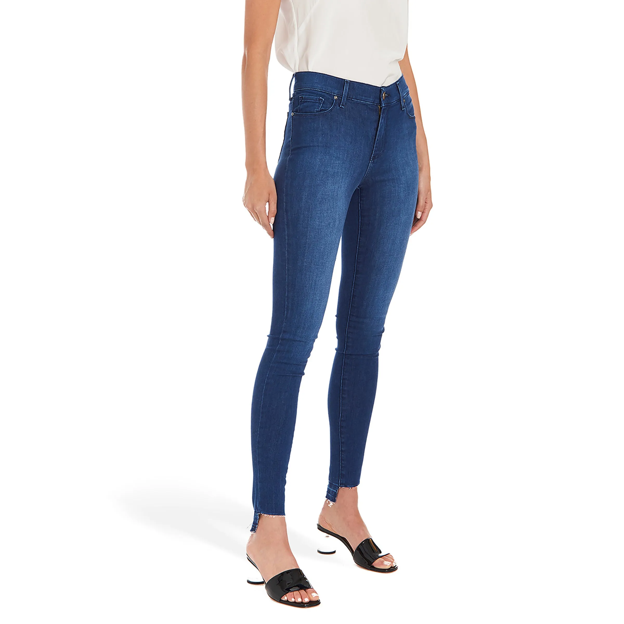 High Rise Skinny Carmine Jeans