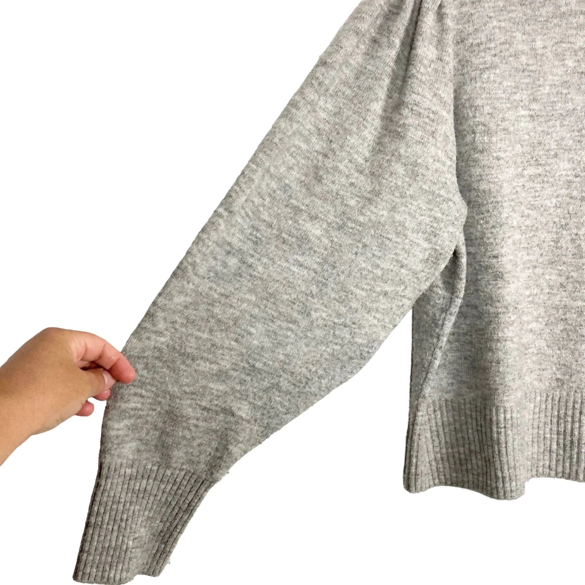 H&M Gray Puff Sleeve Sweater- Size L