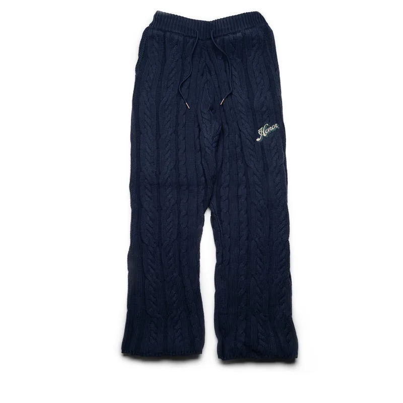 Honor The Gift Cable Knit Leisure Pant - Navy