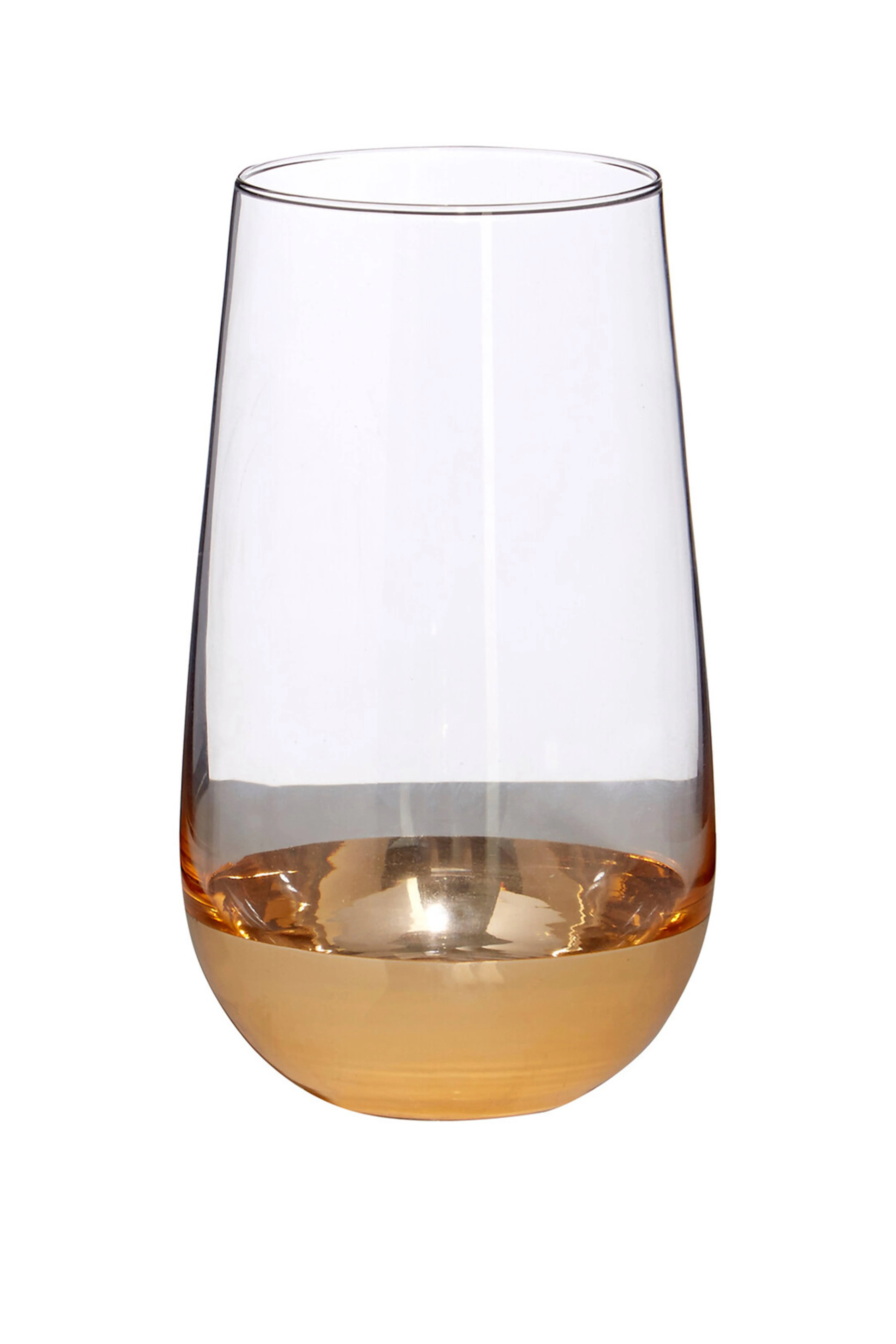 Horizon S/4 Highball Glasses - Clear And Gold - Interiors by Premier - Home All | H&M GB