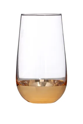 Horizon S/4 Highball Glasses - Clear And Gold - Interiors by Premier - Home All | H&M GB