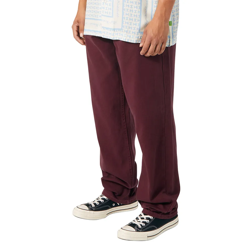 HUF CROMER SIGNATURE PANT // WINE