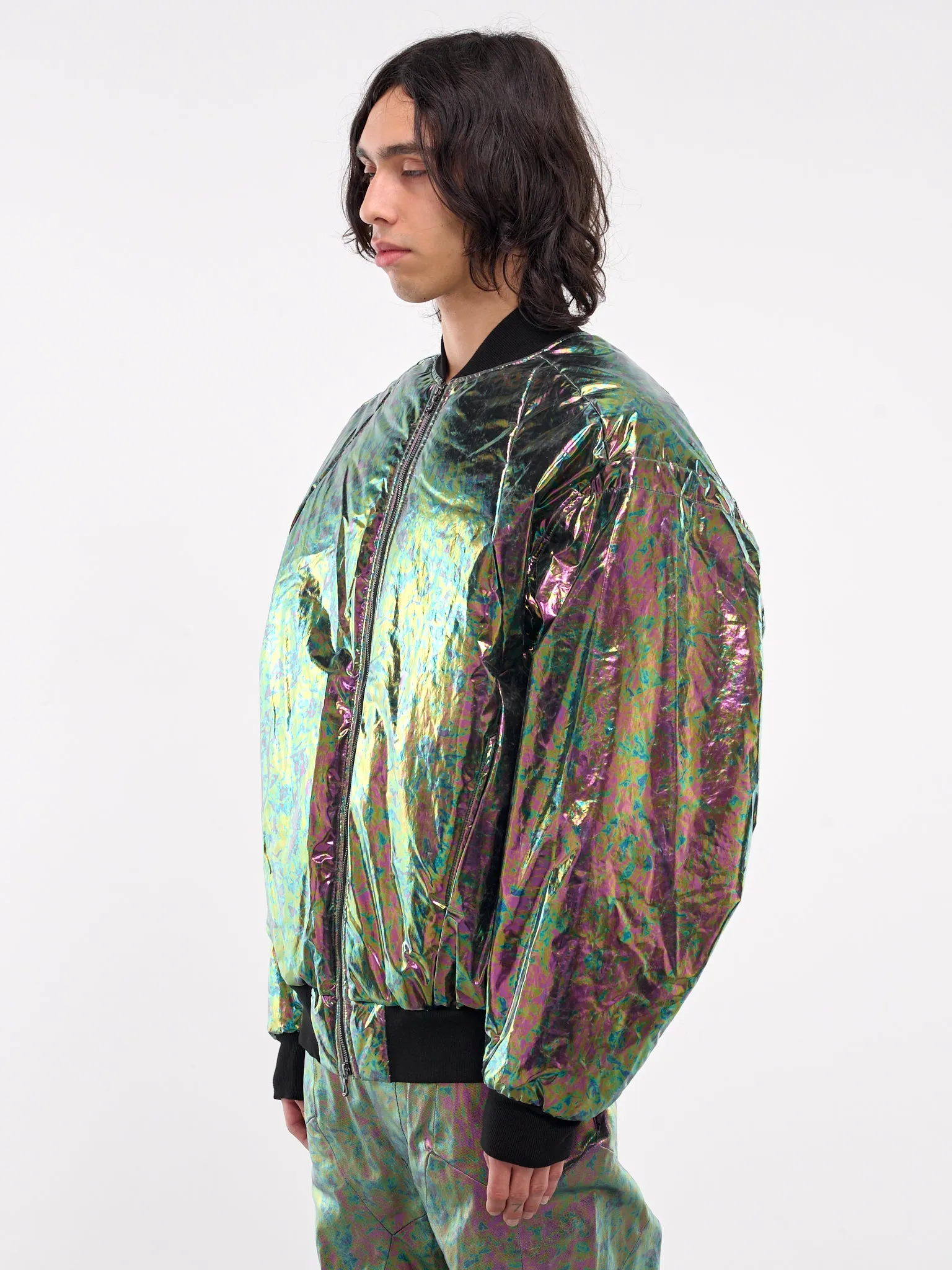 Iridescent Bomber Jacket (877BLM1-R-ACID)