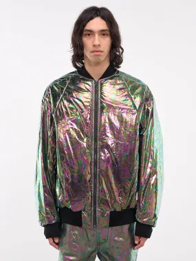 Iridescent Bomber Jacket (877BLM1-R-ACID)