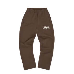 ISLAND PUFF PRINT OPEN HEM PANT [BROWN]