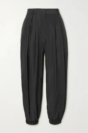 Italian Sporty Nylon Eden Pleated Balloon Pant - Regular