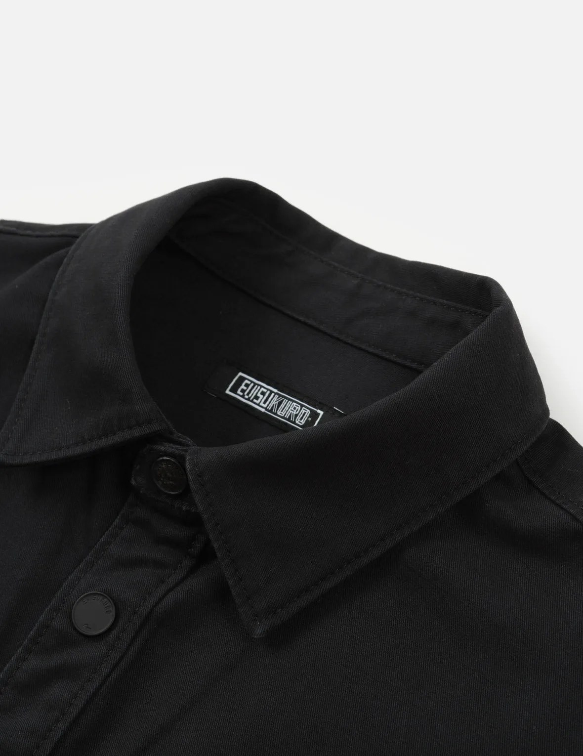 Kamon and Logo Embroidery Shirt Jacket