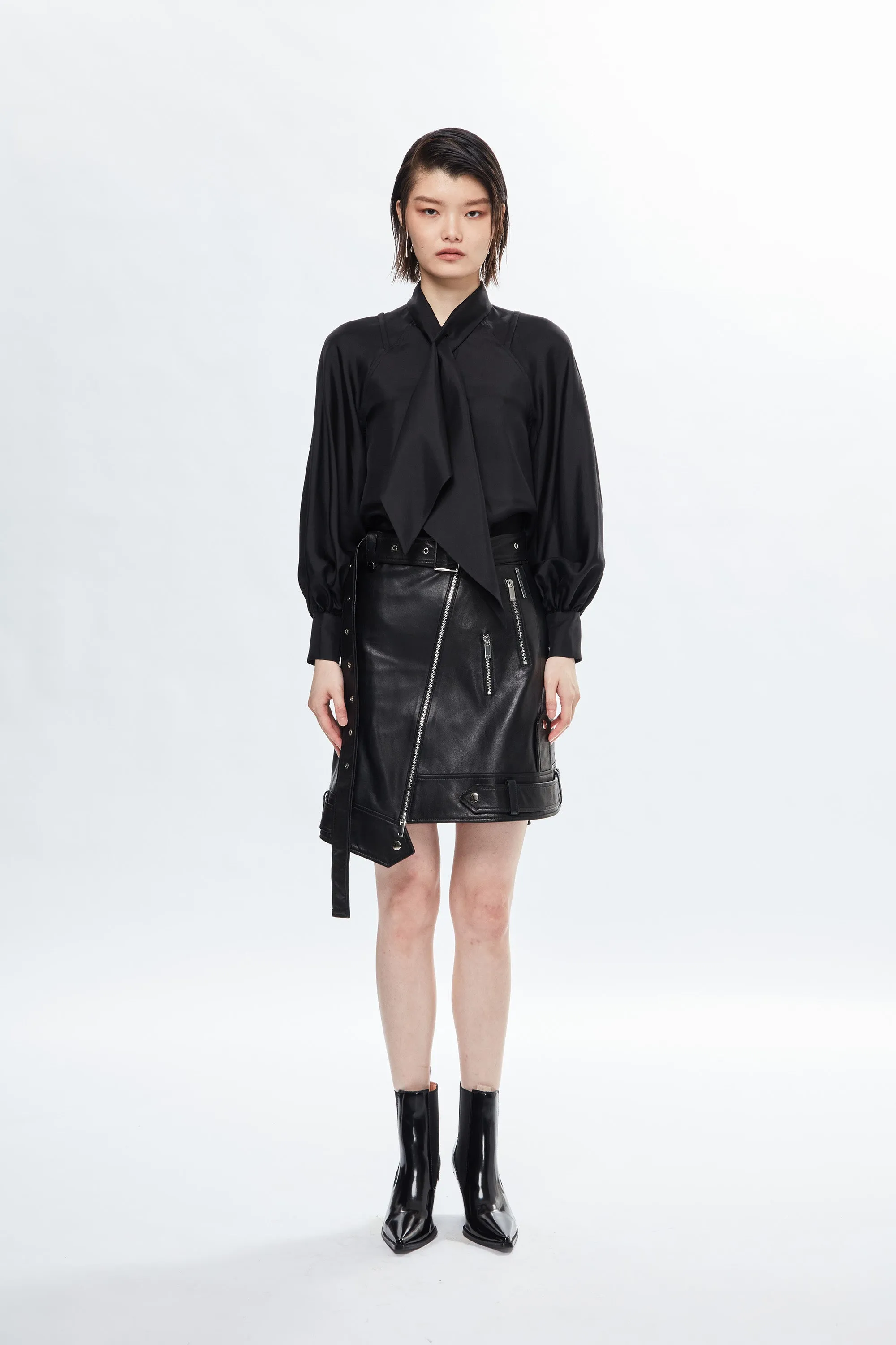 KEIKOGI Silk Blouse - Black