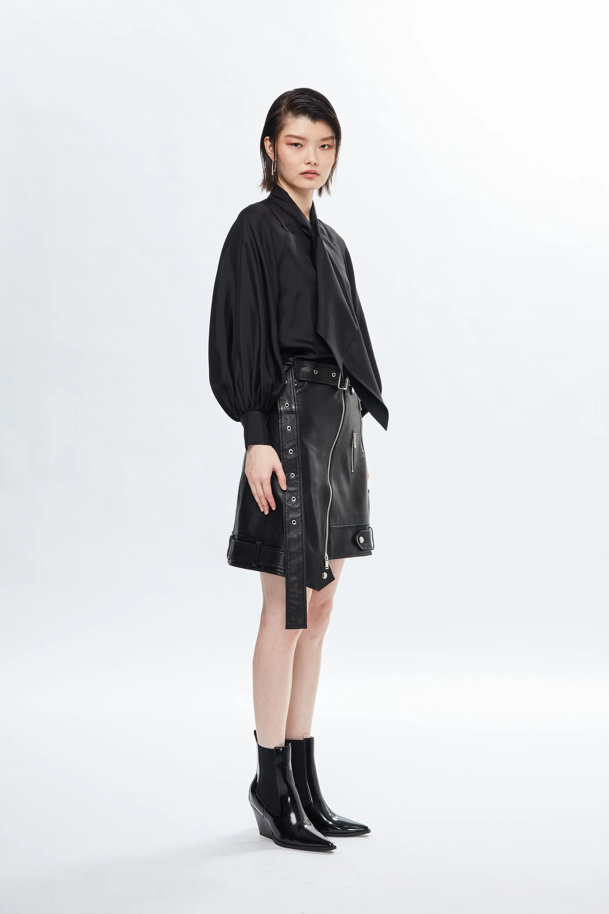 KEIKOGI Silk Blouse - Black