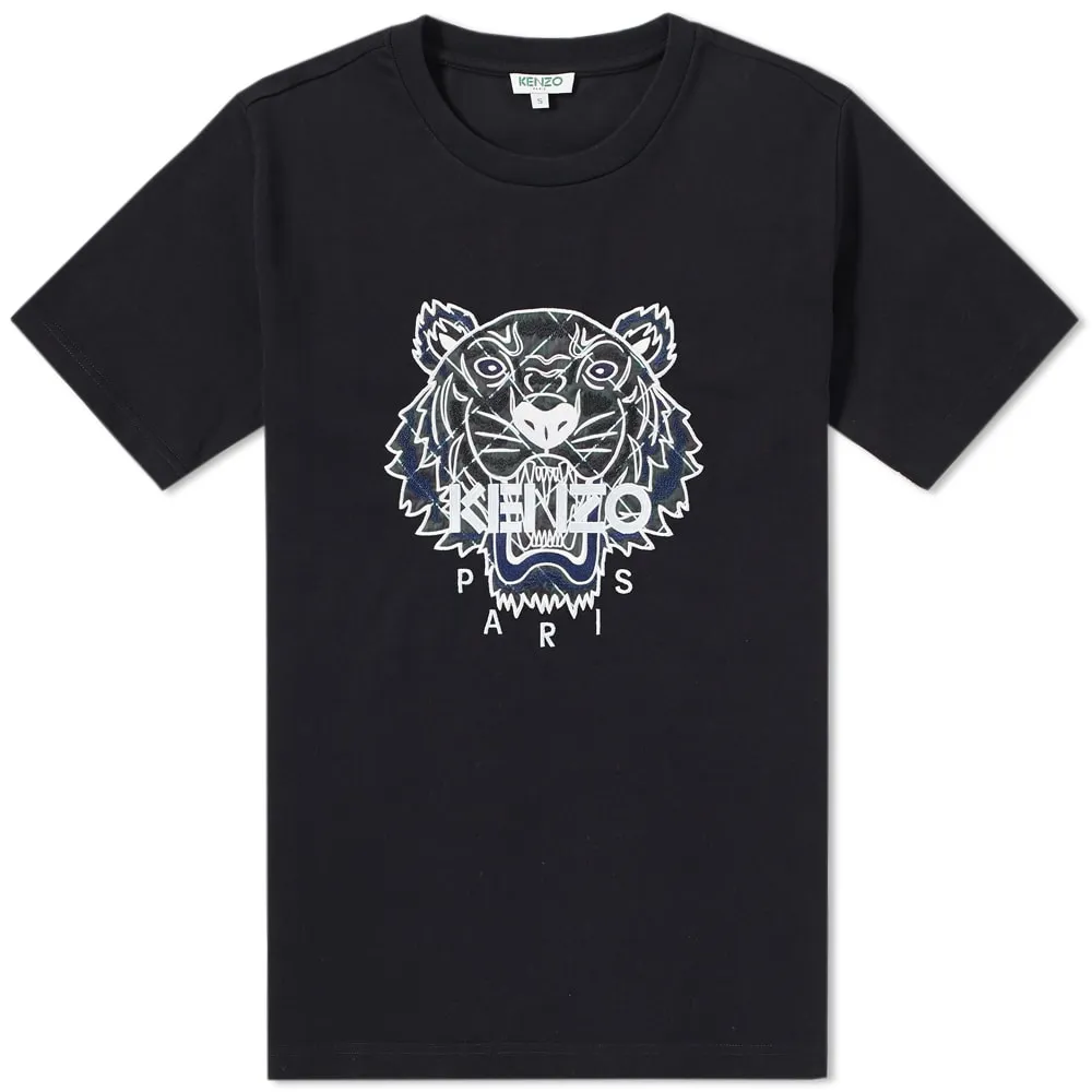 Kenzo Embroidered Tiger TeeBlack