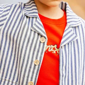 Kids Bonton Child Ranger Jacket - Virgil Blue Stripes