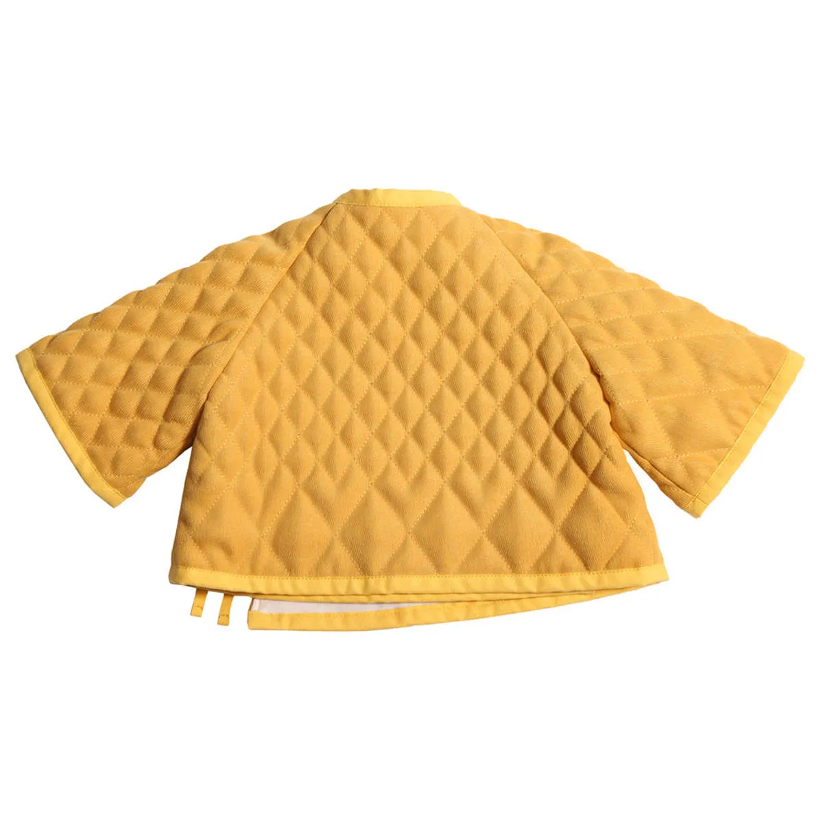 Kids Tia Cibani Baby Harlequin Tufted Jacket - Dijon Yellow