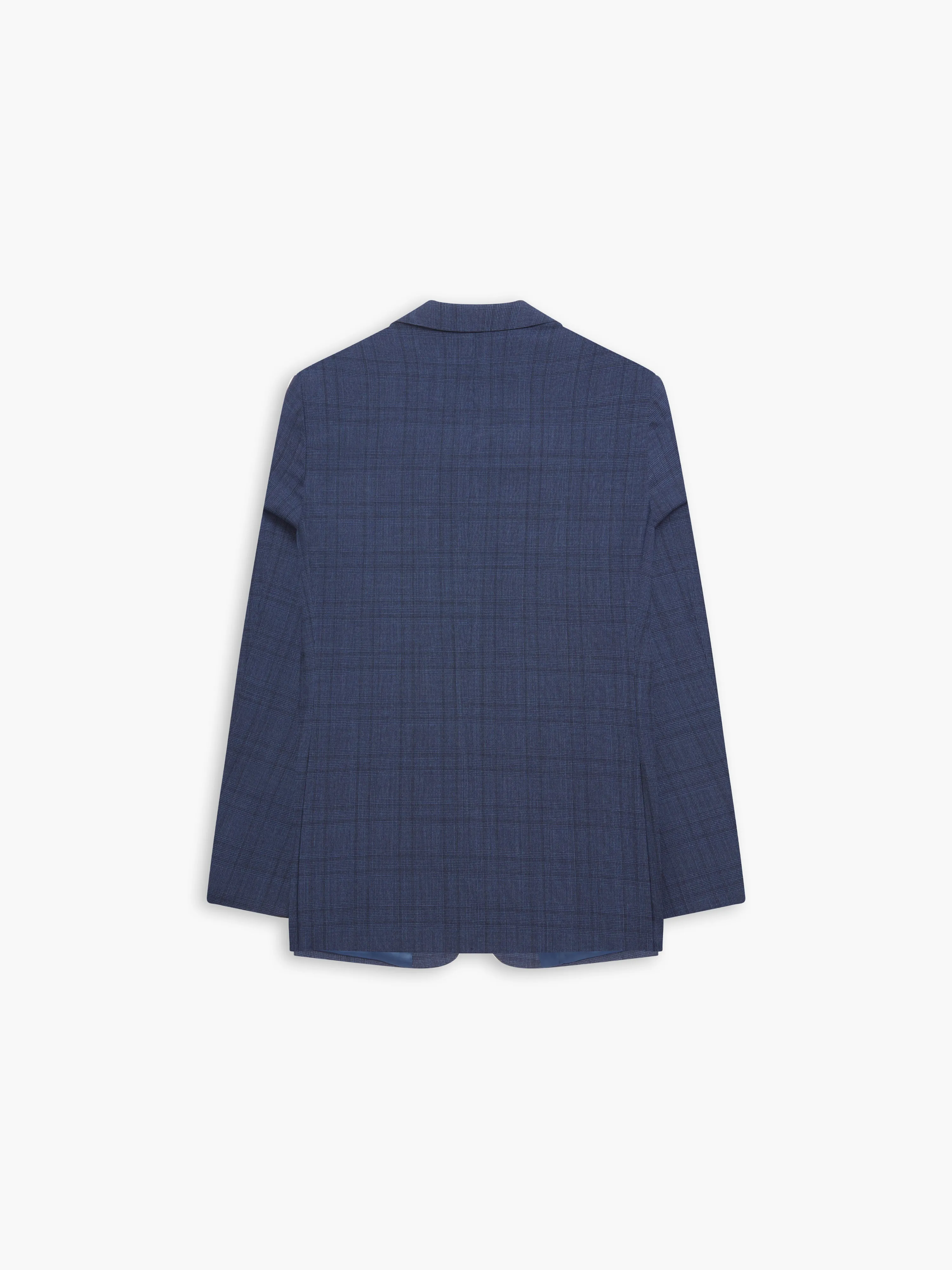 Kingaby Infinity Slim Fit Navy Blue Check Jacket