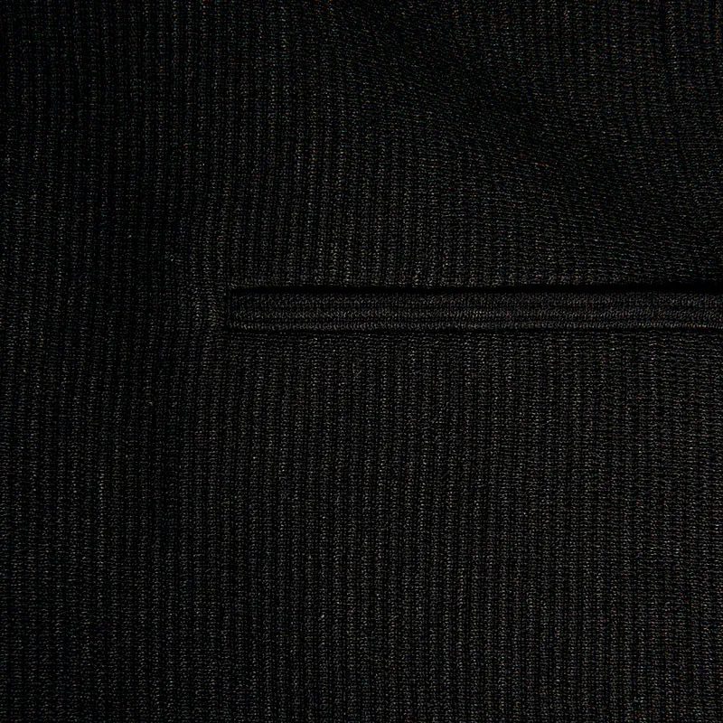 Label Under Construction Black Corded Sponged Fabric Jacket