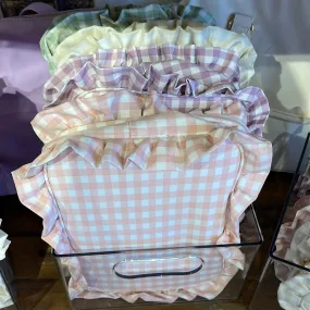 Large Gingham Nylon Bag