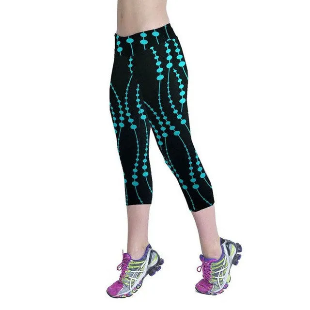 Leggings Fitness Womens Summer Casual Sweatpants Legging Printed Stretch Top Fitness legging para academia mulheres#3546 SM6