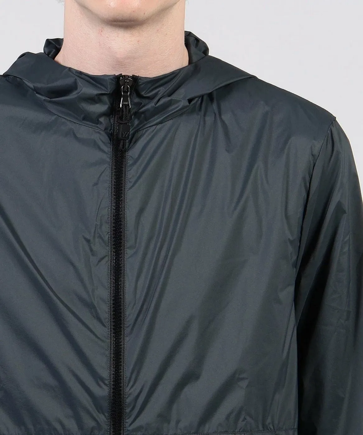 Lightweight Hooded Windbreaker-Black