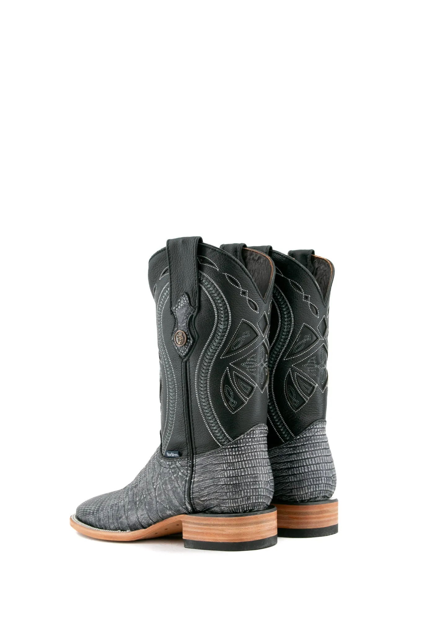 Lizard Matte Square Toe Cowboy Boot