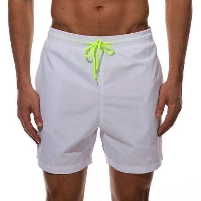 Luminous Beach Shorts With Drawstring