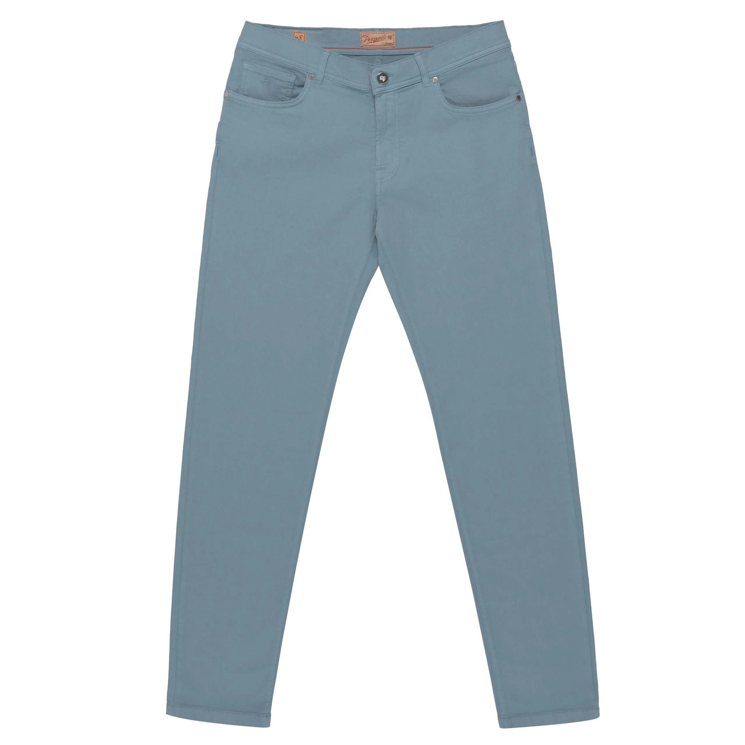  Marco Pescarolo Slim-Fit Stretch-Cotton Jeans in Sky Blue