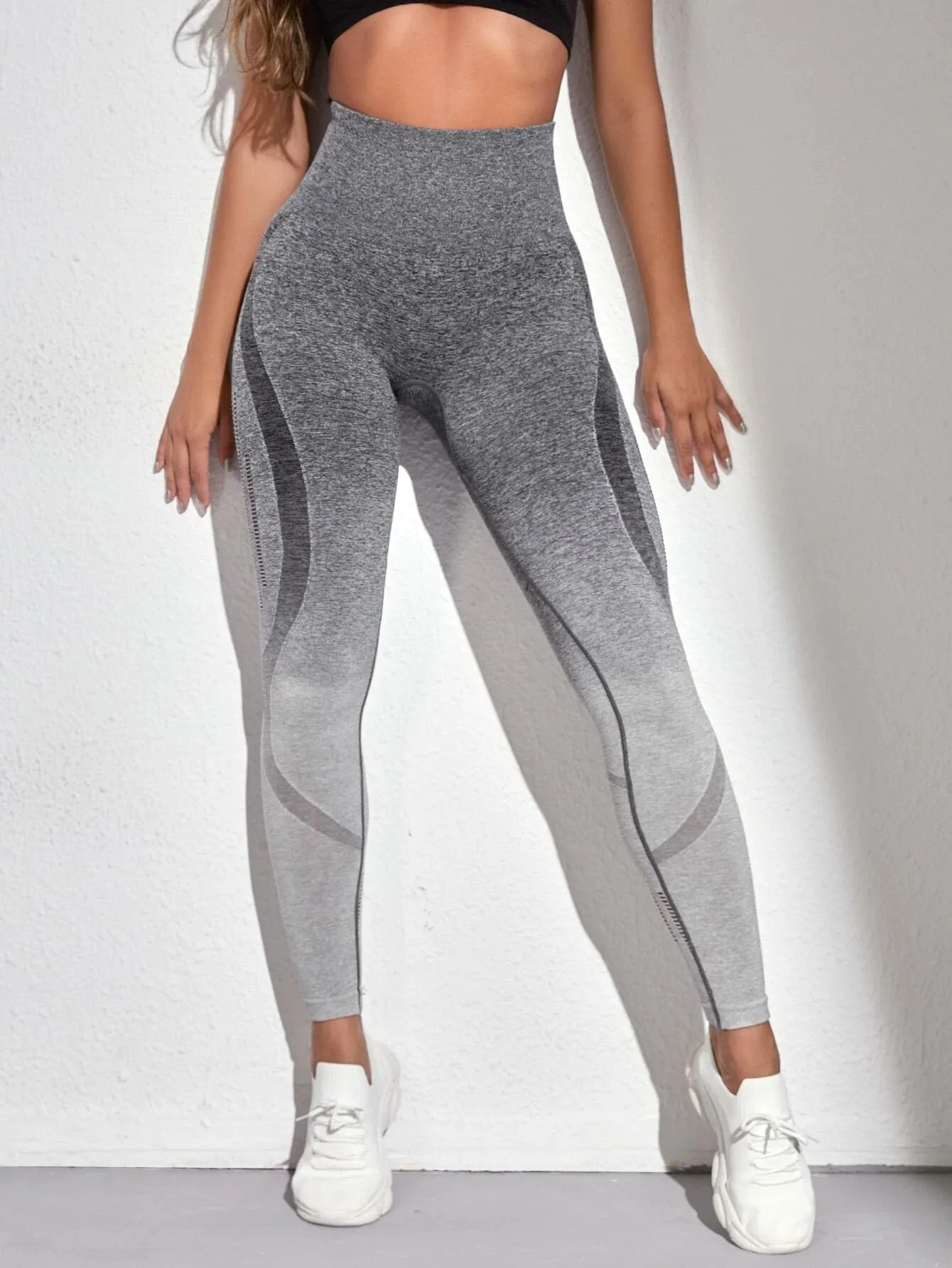 Mariam Ombre Hollow Out Leggings