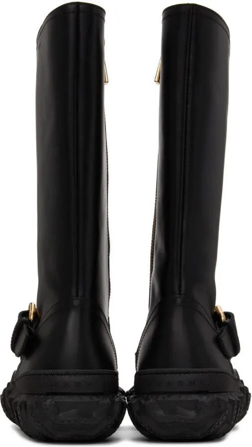 Marni Black Buckle Army Boot