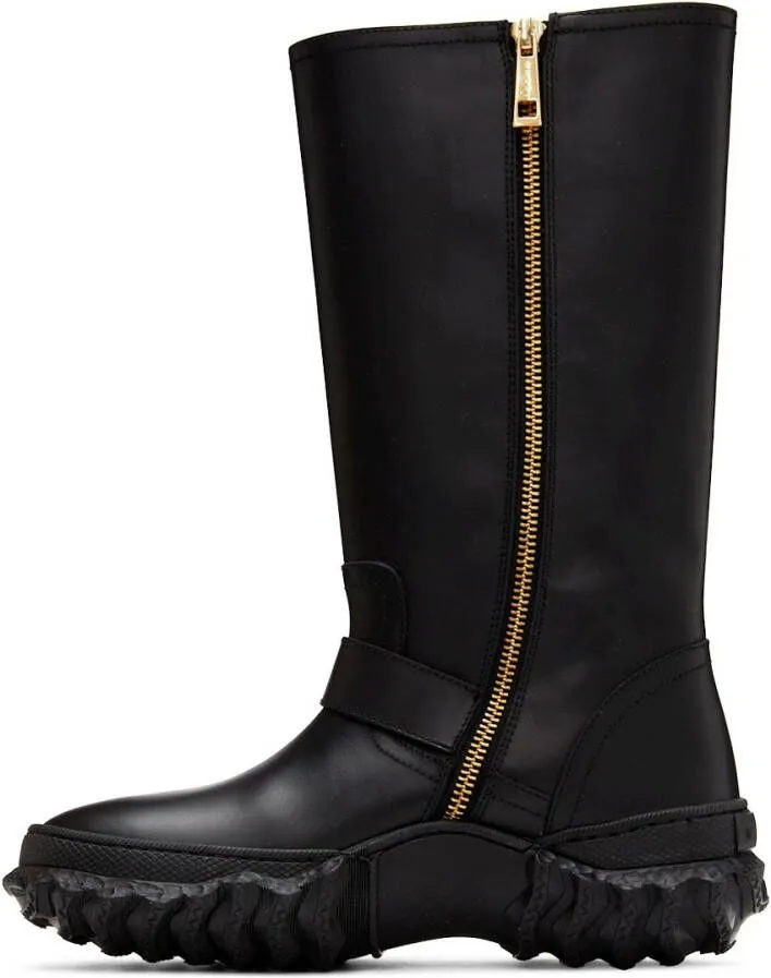 Marni Black Buckle Army Boot