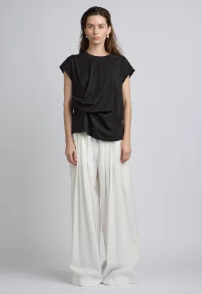 Martha Pleated Trouser in White