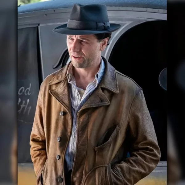 Matthew Rhys Brown Jacket | Perry Mason Leather Jacket