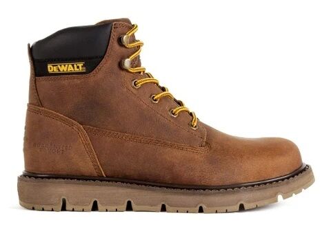 Men's Flex Plain Toe Work Boot in Bison