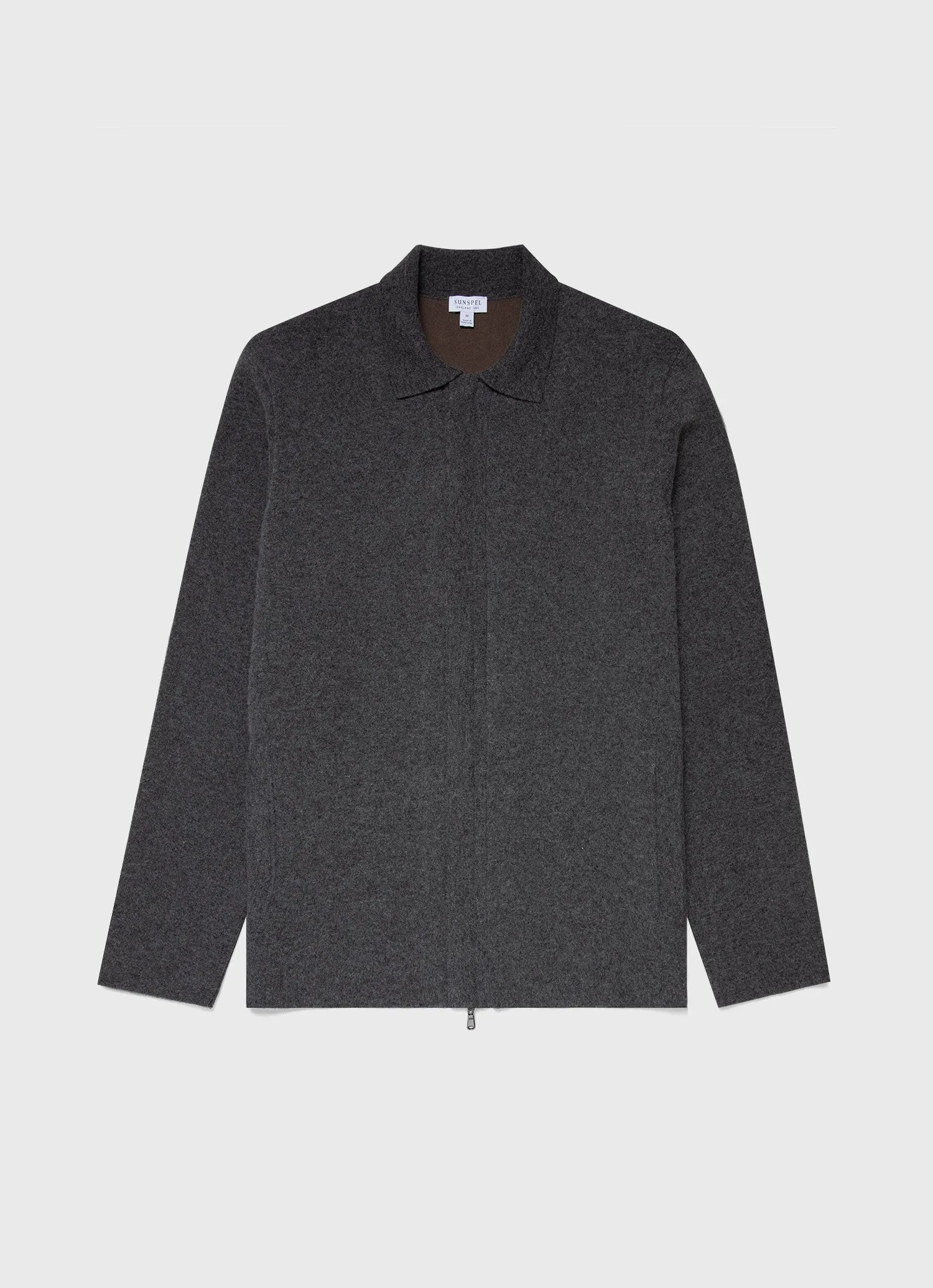 Men's Double Faced Jacket in Charcoal Melange