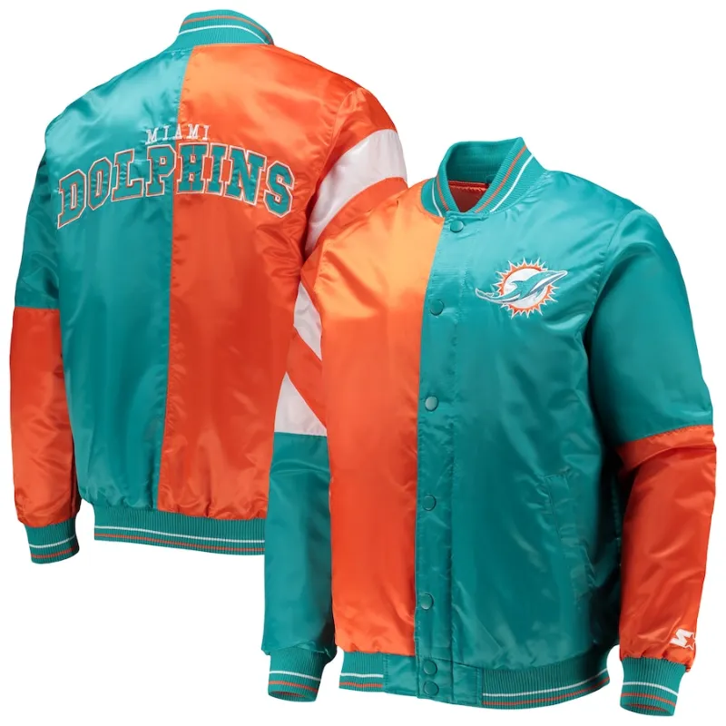 Miami Dolphins Satin Jacket - William Jacket