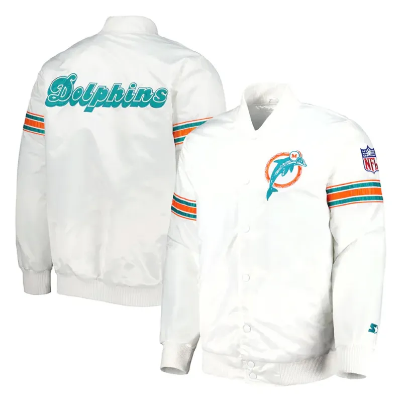 Miami Dolphins Satin Jacket - William Jacket