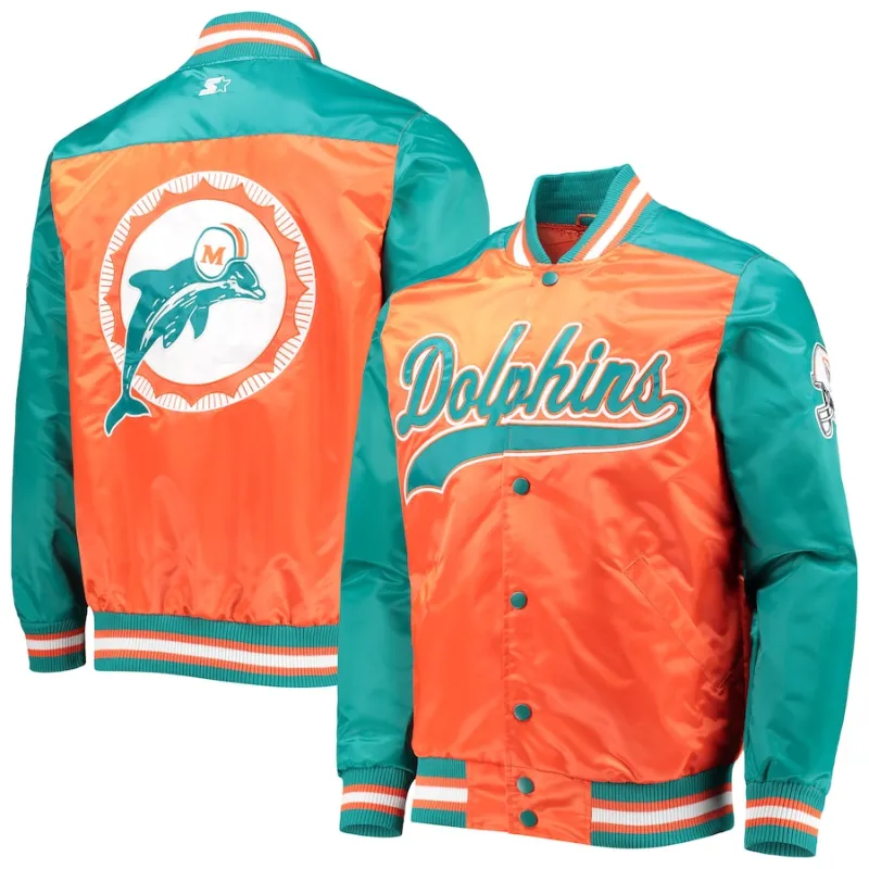 Miami Dolphins Satin Jacket - William Jacket