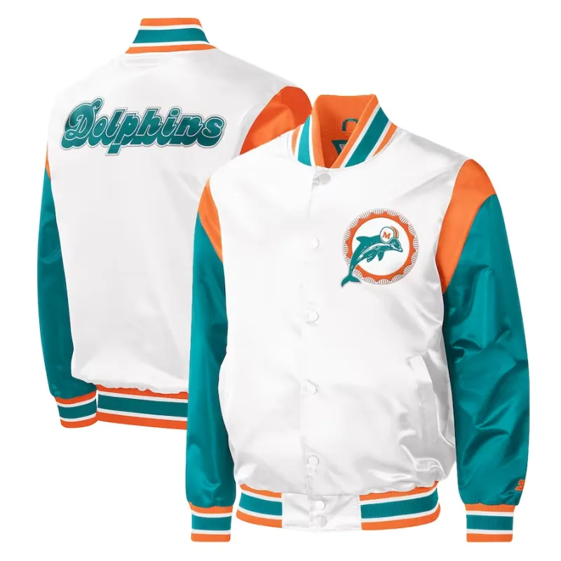 Miami Dolphins Satin Jacket - William Jacket