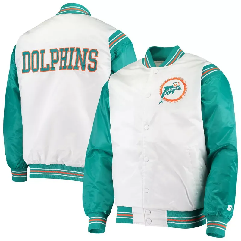 Miami Dolphins Satin Jacket - William Jacket